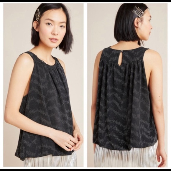 Anthropologie Carly Shimmer Blouse - Picture 2 of 4